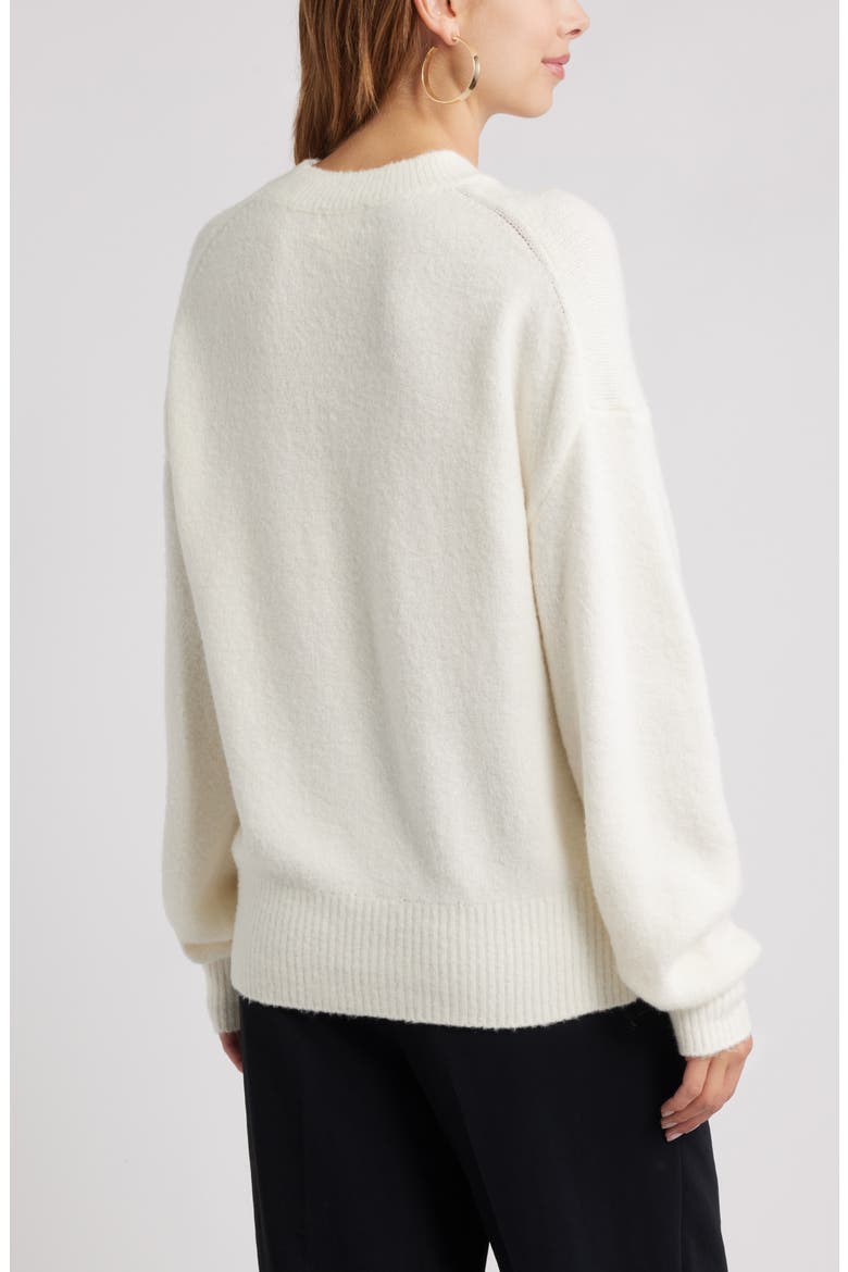 Cozy Crewneck Sweater, Alternate, color, WHITE WHISPER