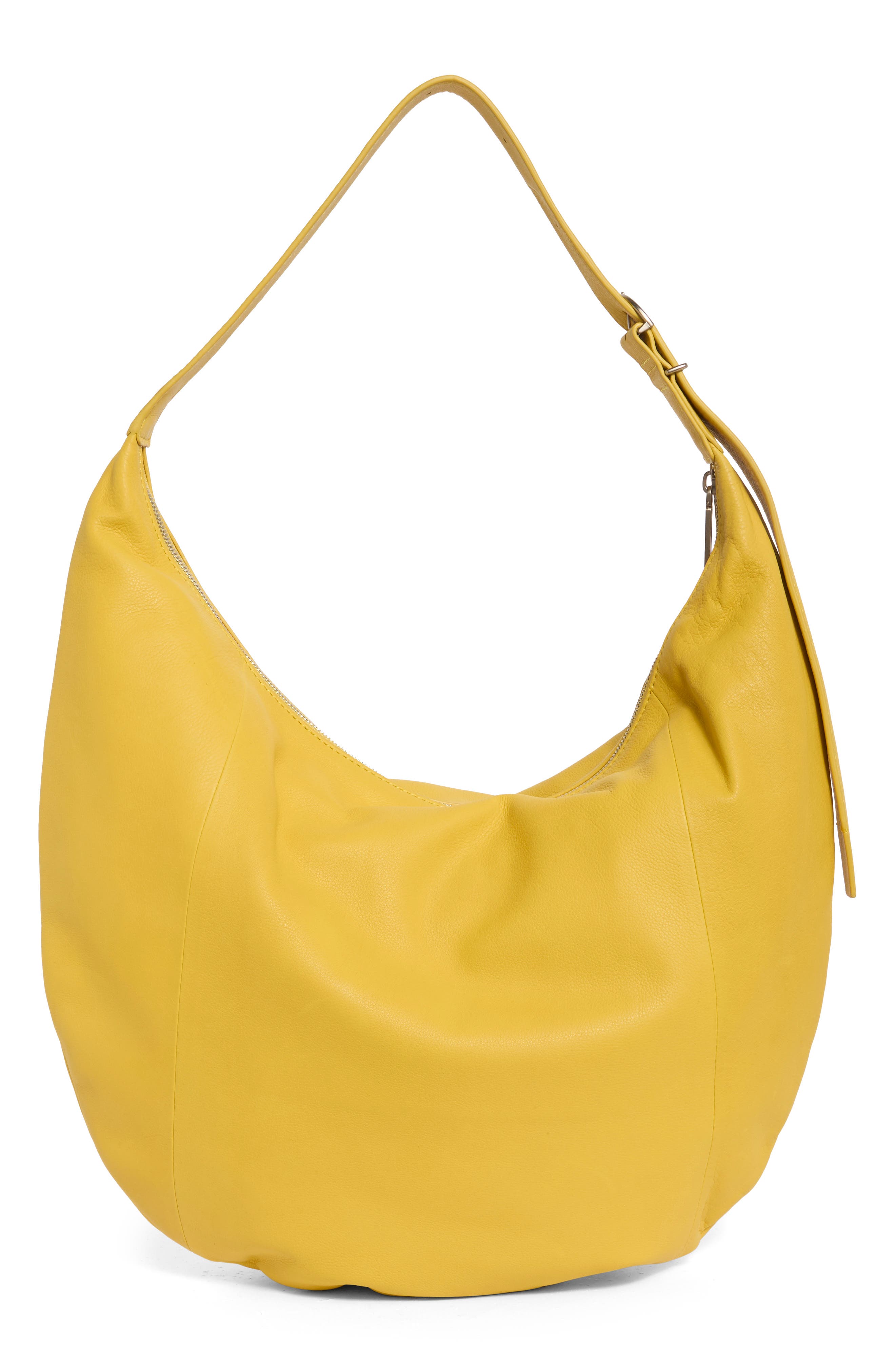 Wyatt Oversized Leather Hobo, Alternate, color, DIJON