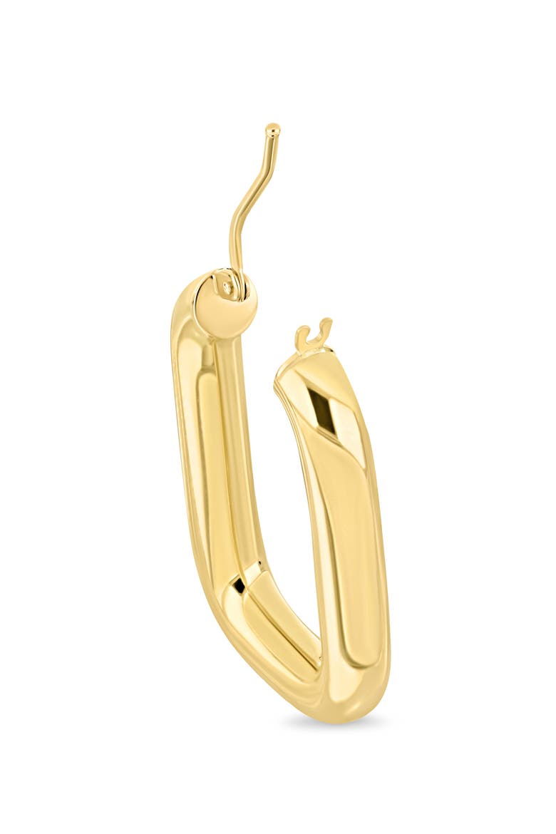 14k Gold Hoop Earrings, Alternate, color, 14KY