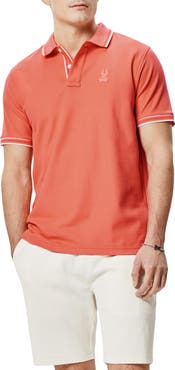 Psycho Bunny Brad Tipped Cotton Piqué Polo
