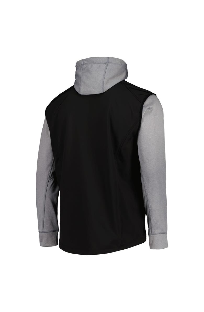 DUNBROOKE Men's Dunbrooke Black/Heather Gray Miami Marlins Alpha Full-Zip Jacket, Alternate, color, Black
