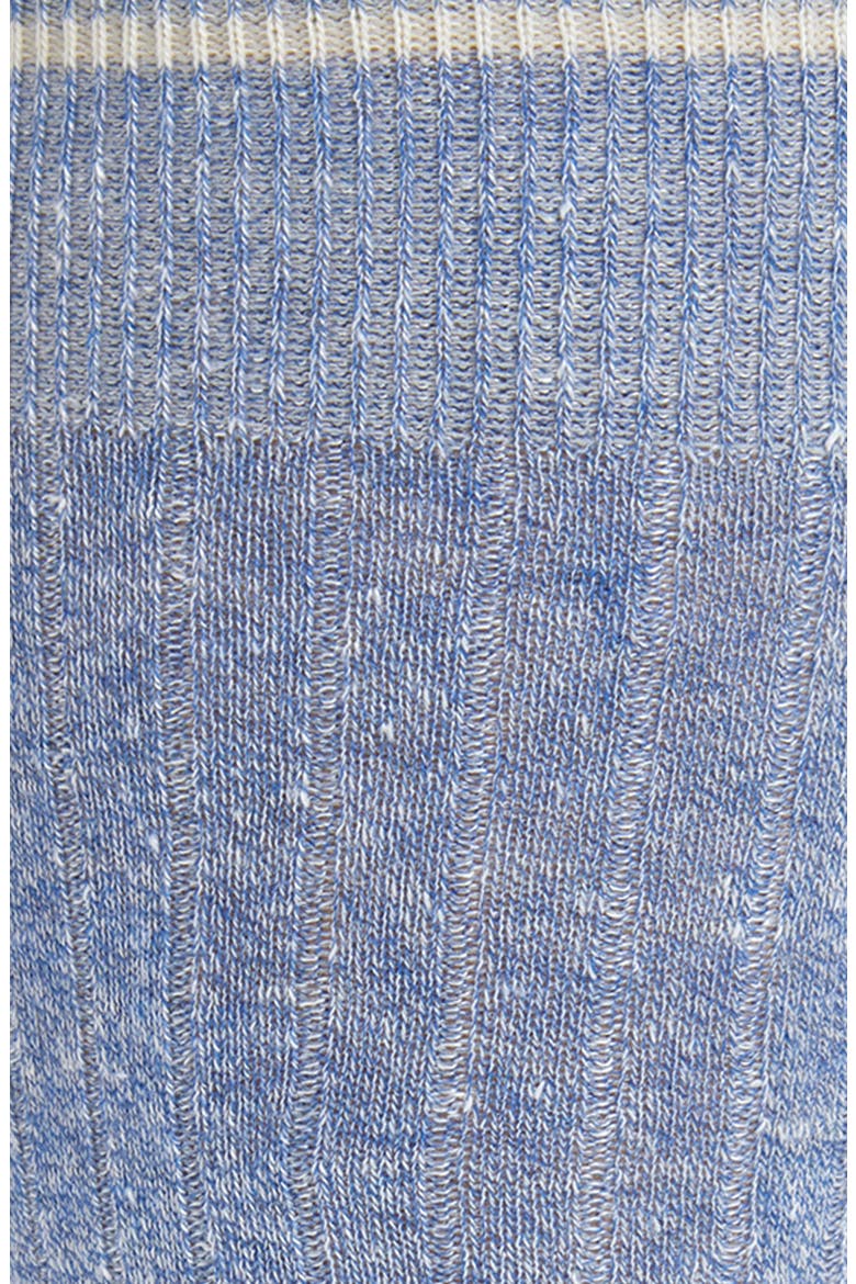Ribbed Linen Blend Dress Socks, Alternate, color, DENIM