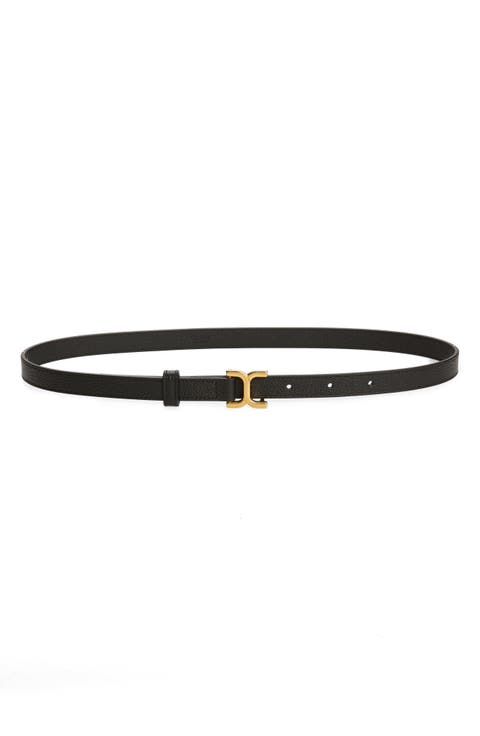 【関税&送料込】Chloe Signature Belt Chloé The Chloé Iconic Small Belt in Vintage gold | Chloé IS