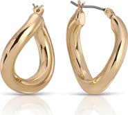 Ettika Curved Classic Hoop Earrings