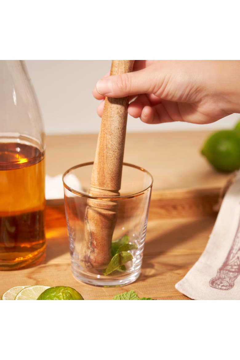 Acacia Wood Muddler, Alternate, color, Wood