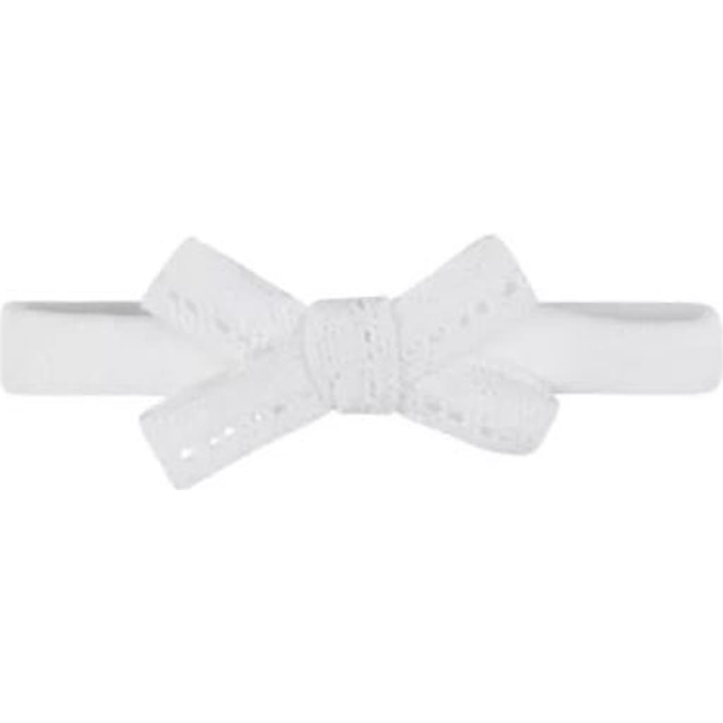 Ely's & Co. Baby Lace Trim Pointelle Headband In Cream