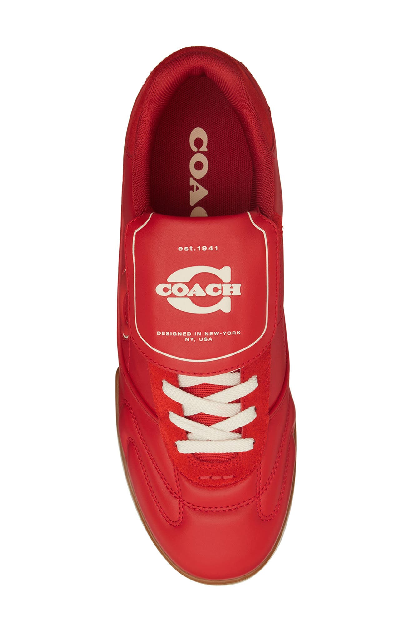 COACH Match Sneaker, Alternate, color, Sport Red