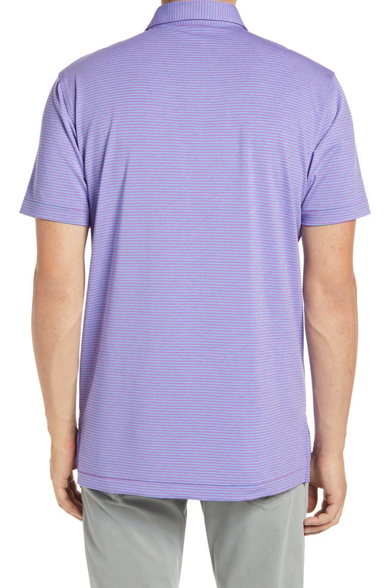 Hales Pinstripe Performance Polo, Alternate, color, DRAGON FRUIT