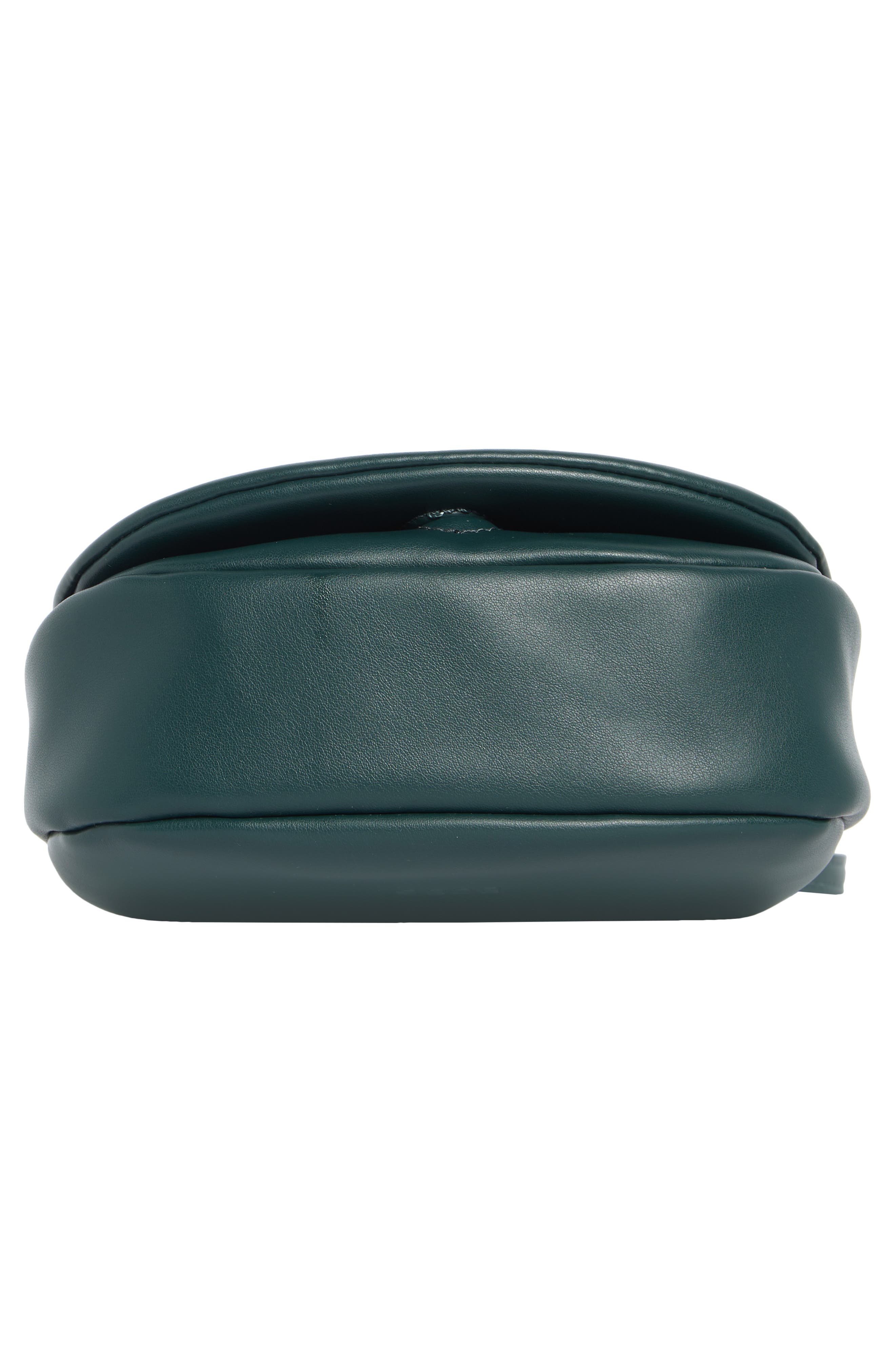 BCBG Statement Hardware Clutch, Alternate, color, Jade Green