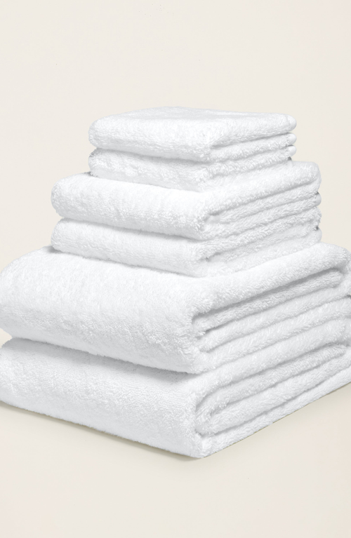 Italic Ultraplush Australian Cotton Standard Towel Set In White