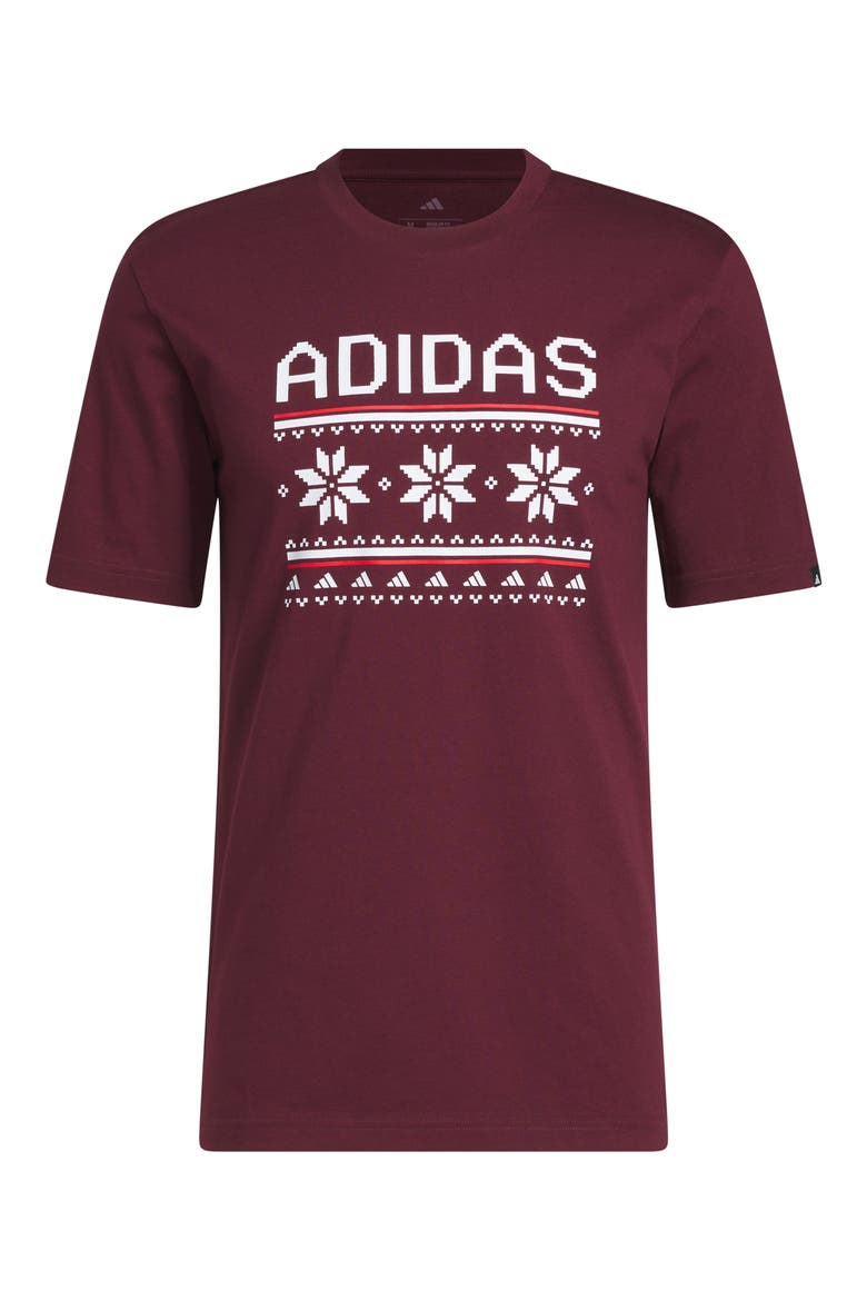 Holiday Graphic T-Shirt, Alternate, color, MAROON