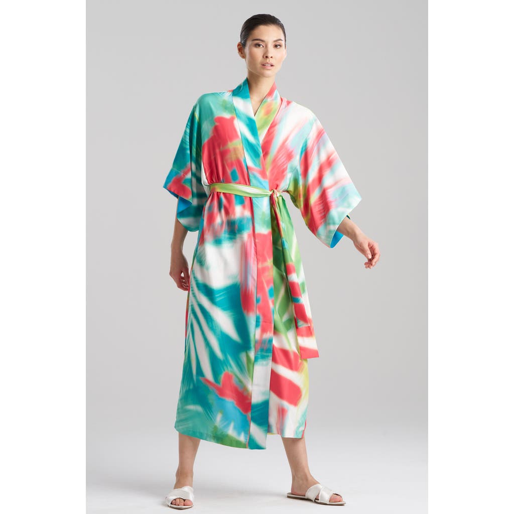 Natori Printed Kimono Sleeve Sleep Robe