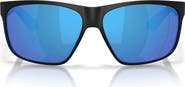 Costa Del Mar Trades 60mm Polarized Square Sunglasses