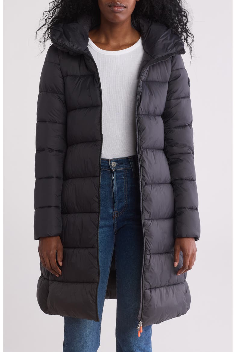 Rita Water Repellent Puffer Jacket, Alternate, color, BLACK