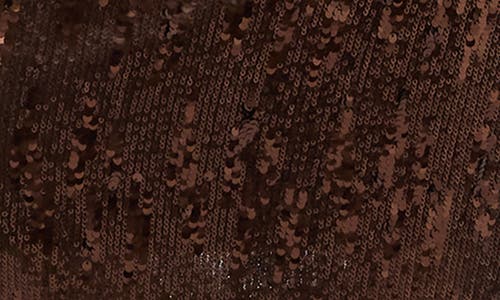 Steve Madden Hailee Sequin Long Sleeve Midi Dress In Brown
