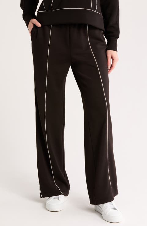 Front Stripe Scuba Knit Pants