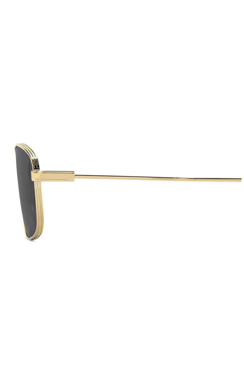 55mm Rectangular Sunglasses, Alternate, color, GOLD BLACK/ GREY