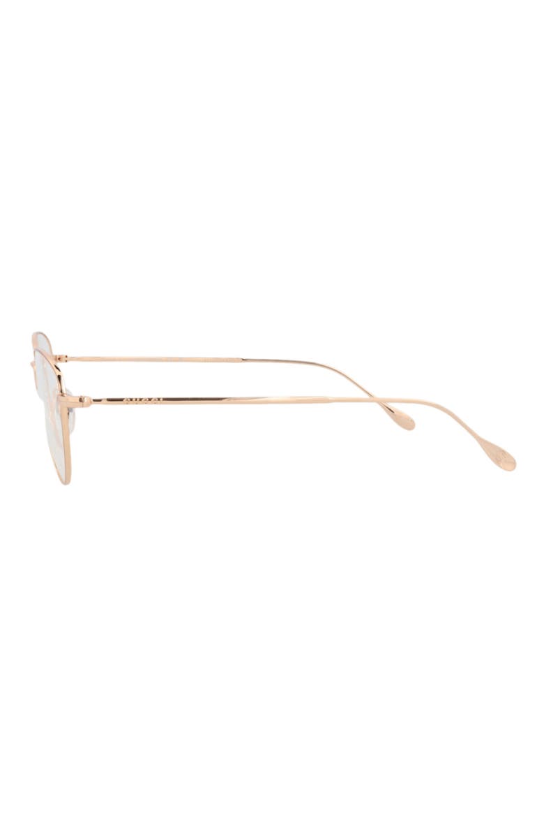 Cat Eye 54mm Optical Glasses, Alternate, color, GOLD GOLD TRANSPARENT