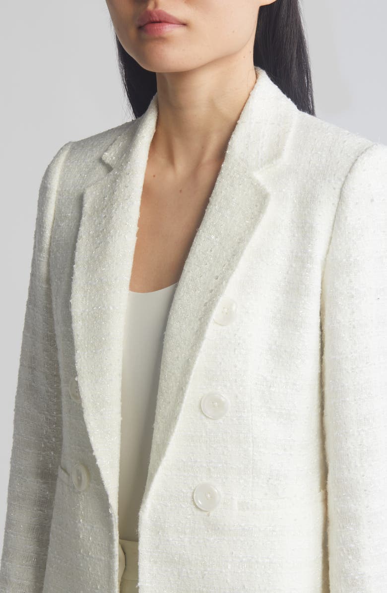 Anne Klein Eyelash Tweed Blazer, Alternate, color,