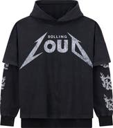 Rolling Loud Metal Layered Cotton Blend Graphic Hoodie