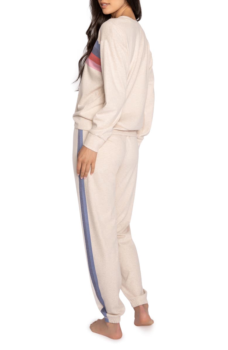 PJ Salvage Love Life Fleece Pajamas, Alternate, color,