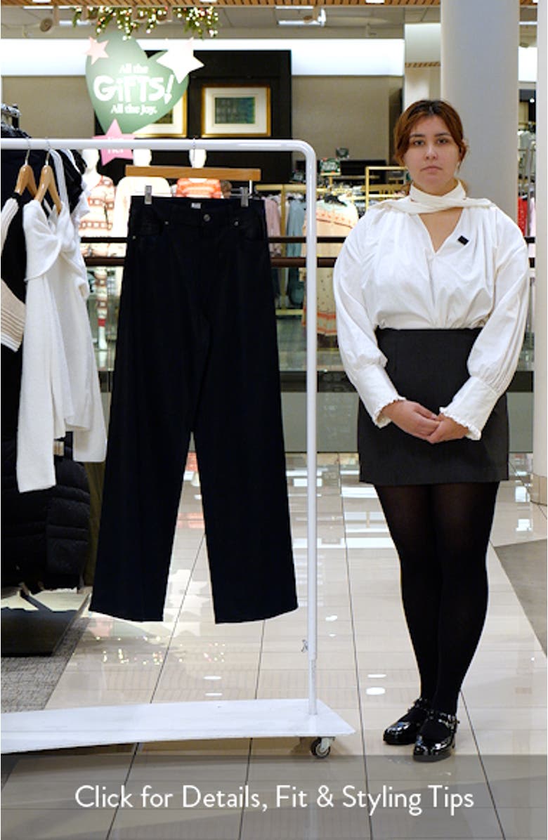 Sasha Coated High Waist Wide Leg Jeans, sales video thumbnail