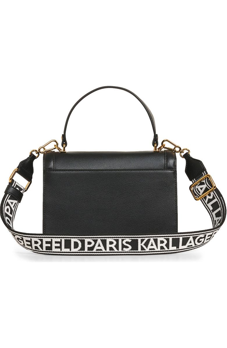 KARL LAGERFELD PARIS Simone Front Flap Crossbody, Alternate, color, Black