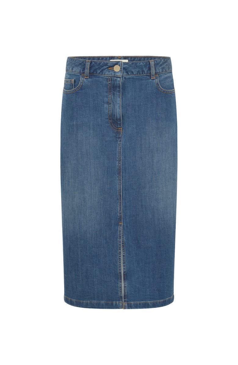 GERARD DAREL Janaelle Straight Cut Denim Skirt, Alternate, color, Jeans