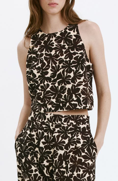 Floral Crop Tank