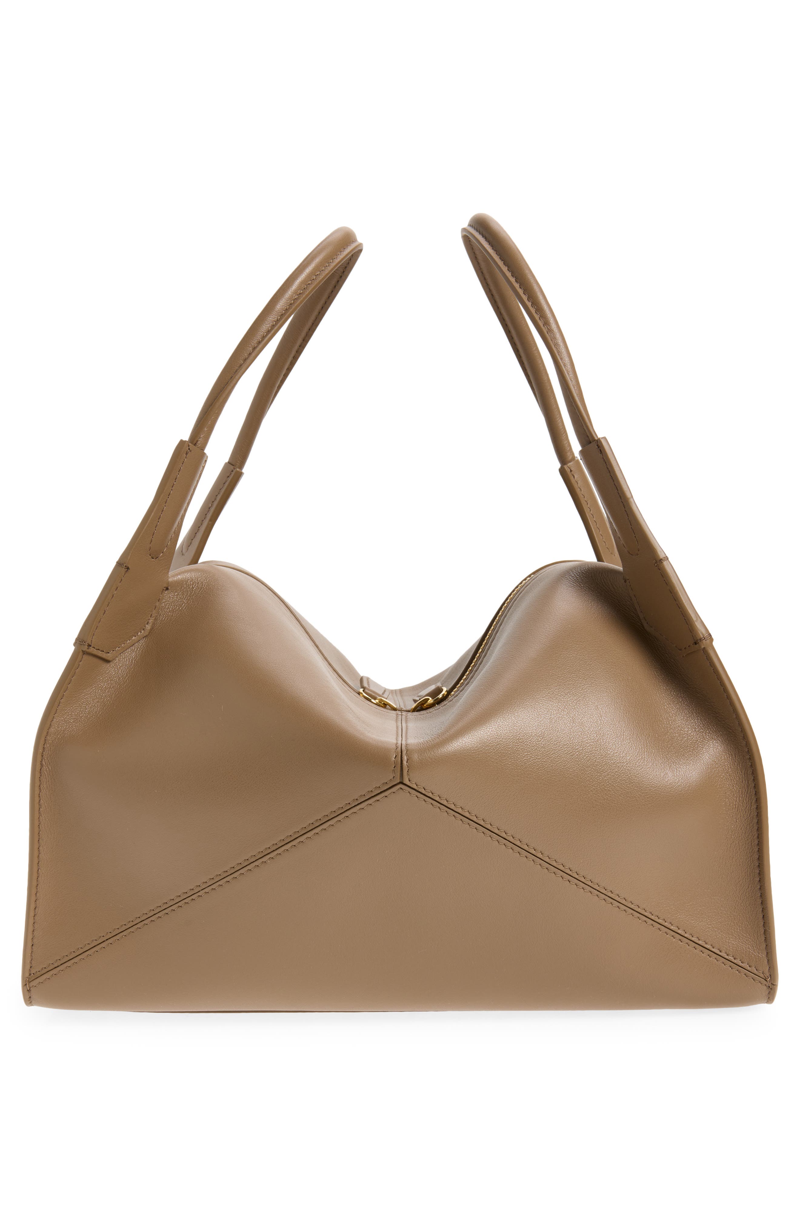Victoria Beckham The Plié Top Handle Bag, Alternate, color, Dove Grey