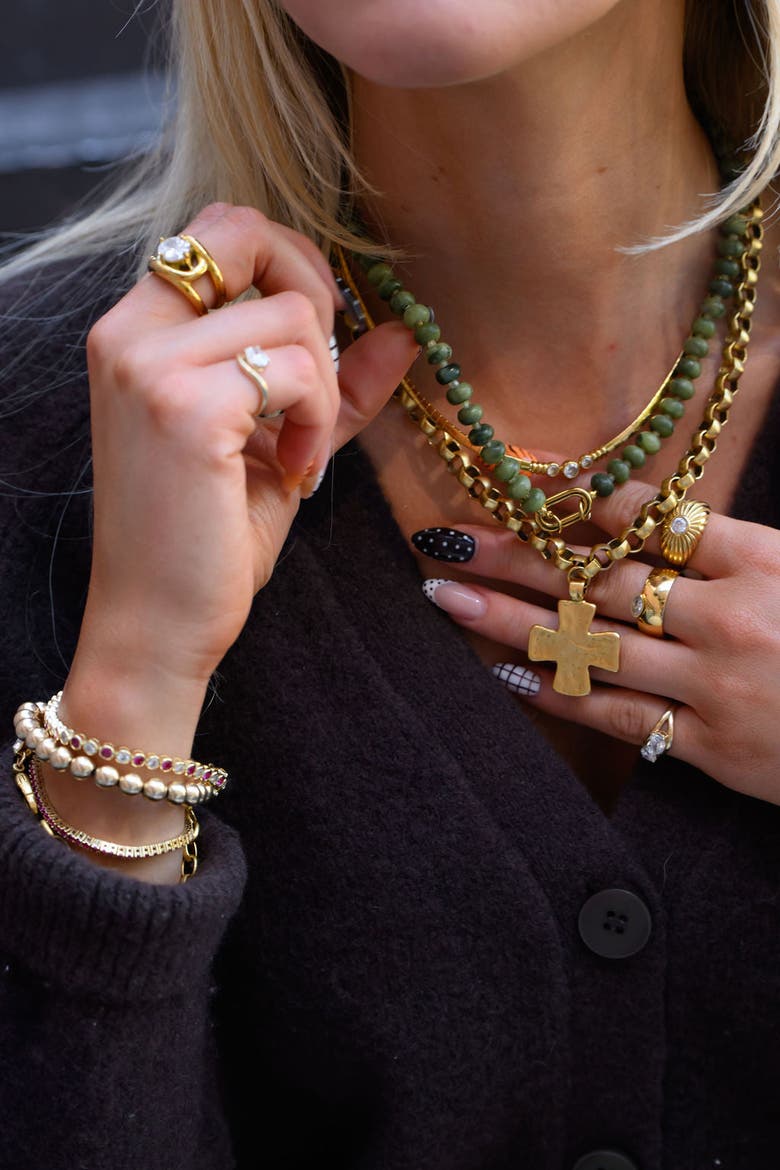 Kaye Necklace, Alternate, color, Gold