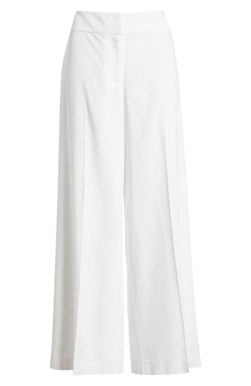 Tahari Asl Wide Leg Pants In White