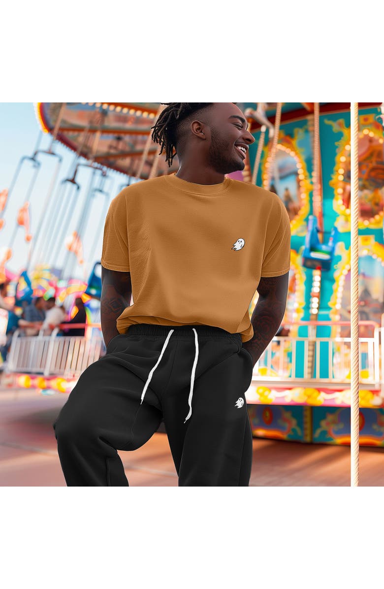 Dalix Mens Ghost Fleece Jogger Sweatpants, Alternate, color, Black