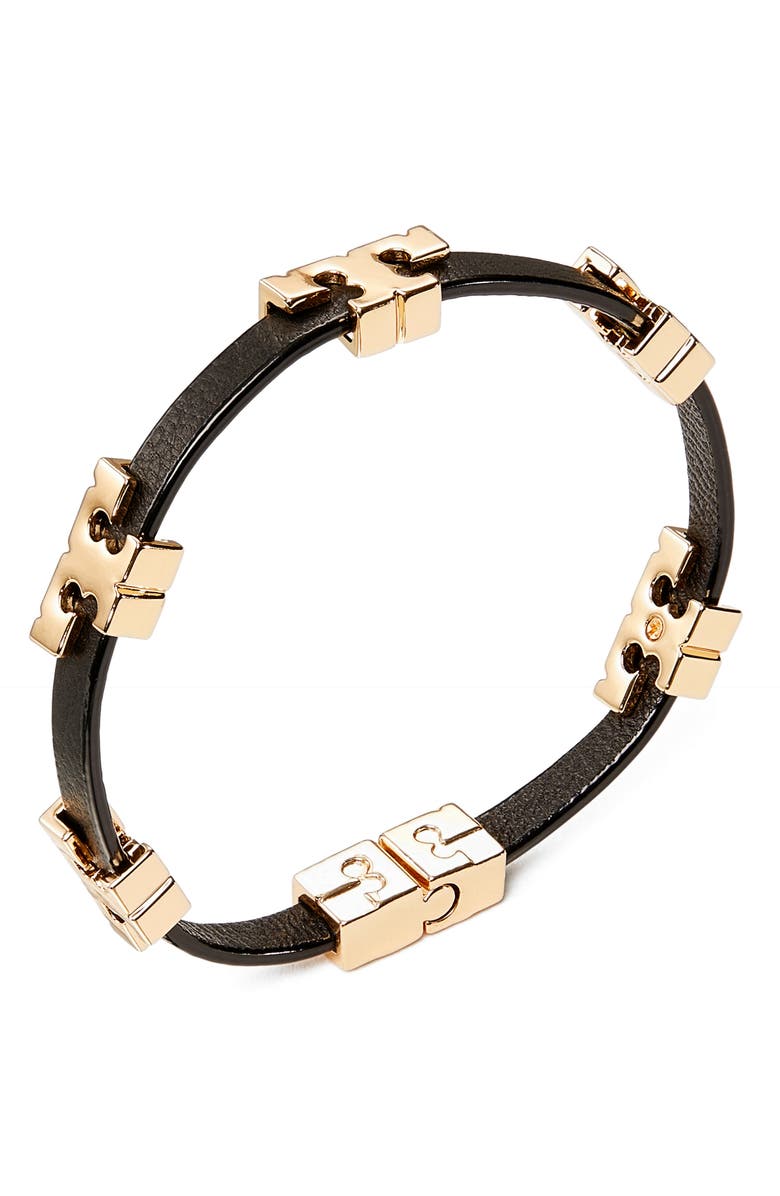 Tory Burch Serif-T Stackable Bracelet, Alternate, color,