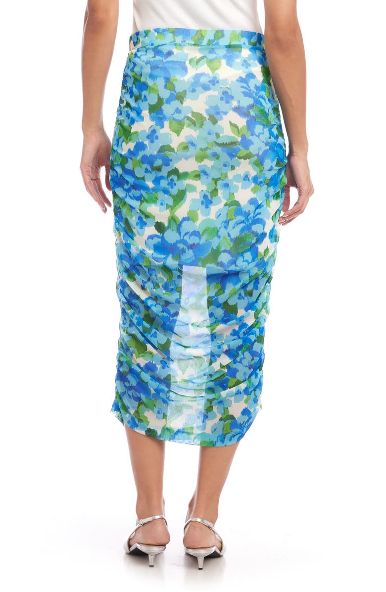 FIFTEEN TWENTY Tatum Side Ruched Mesh Maxi Skirt, Alternate, color, 