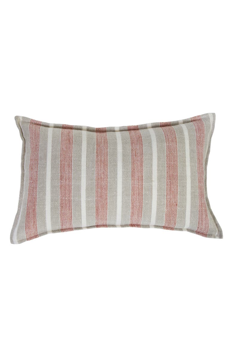 Pom Pom at Home Montecito Stripe Linen Accent Pillow, Main, color, Terra Cotta/ Natural