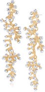 JARDIN Riviere Crystal Cluster Drop Earrings
