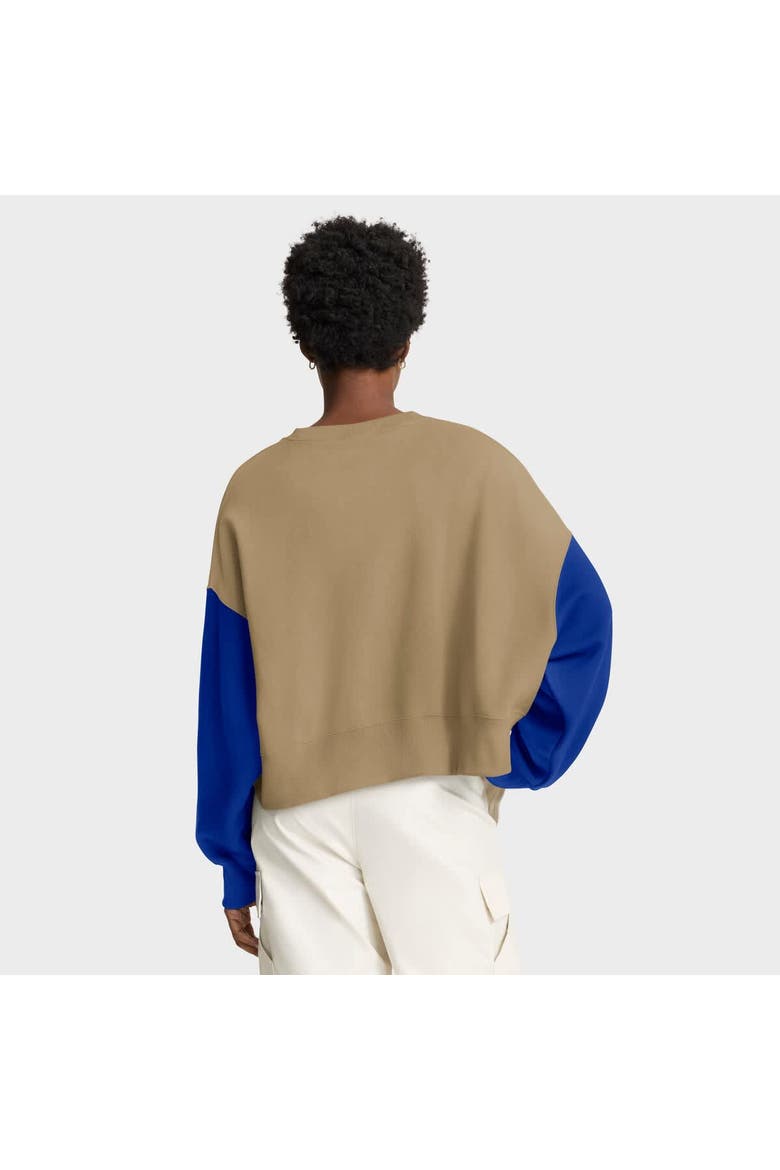 Women's Nike Tan Buffalo Bills Oversized Rewind Pullover Sweatshirt, Alternate, color, Tan