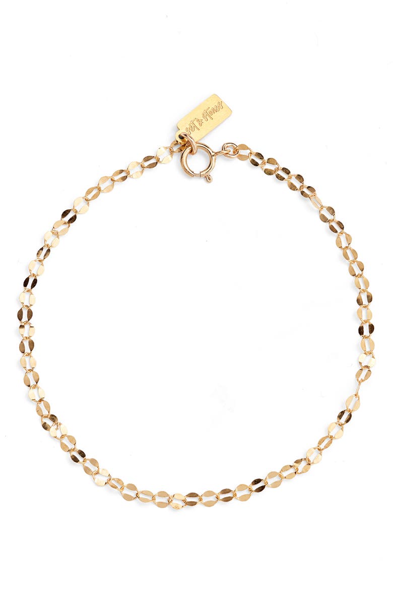 Set & Stones Daisy Chain Bracelet, Main, color, Gold