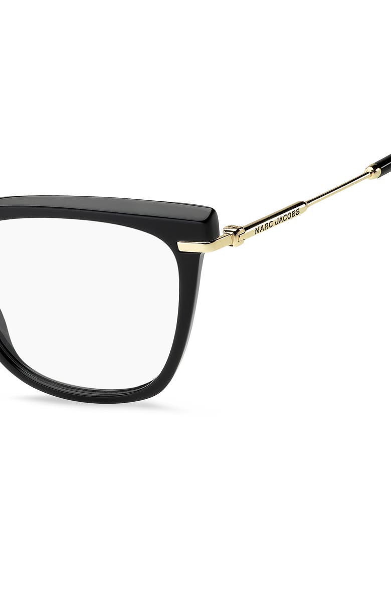 Marc Jacobs 53mm Cat Eye Optical Glasses, Alternate, color, 