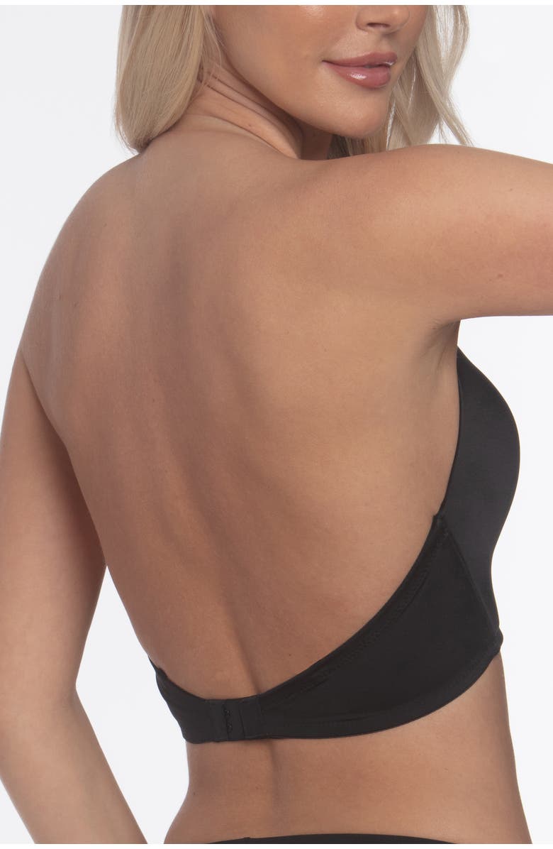 Dominique Intimates Uma U Plunge Convertible Bra with Multiple Strap Options, Alternate, color, Black