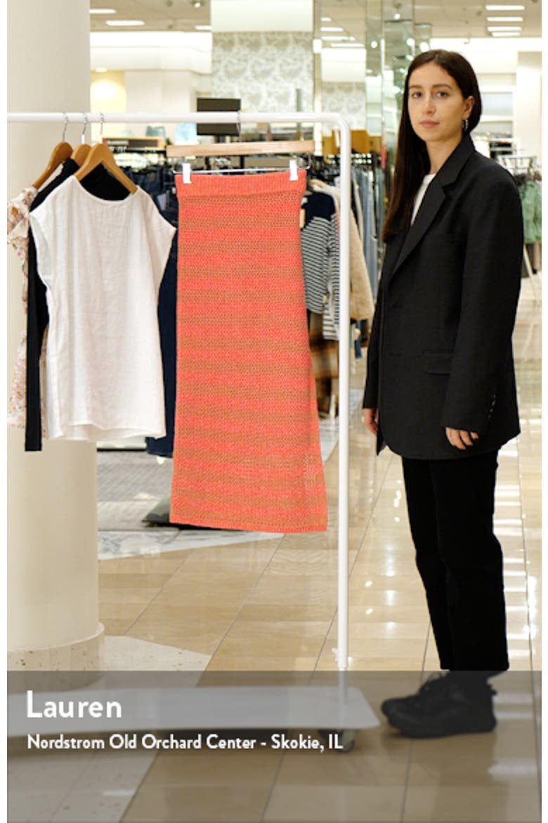 Carson Stripe Knit Skirt video