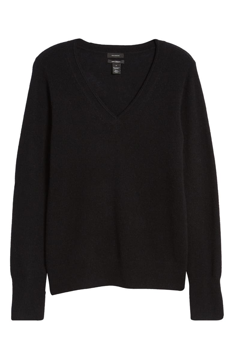 Halogen<sup>®</sup> V-Neck Cashmere Sweater, Alternate, color,