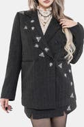 Disturbia Chrysina Sequin Embellished Blazer