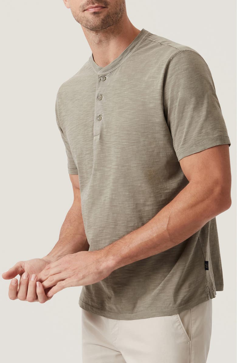 34 Heritage Slub Cotton Henley, Alternate, color, Pastel Olive