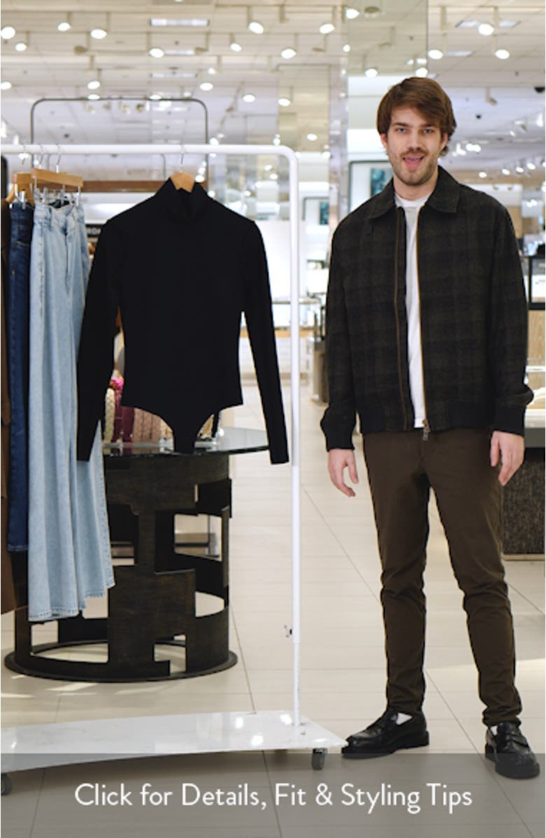 Long Sleeve Scuba Knit Bodysuit, sales video thumbnail