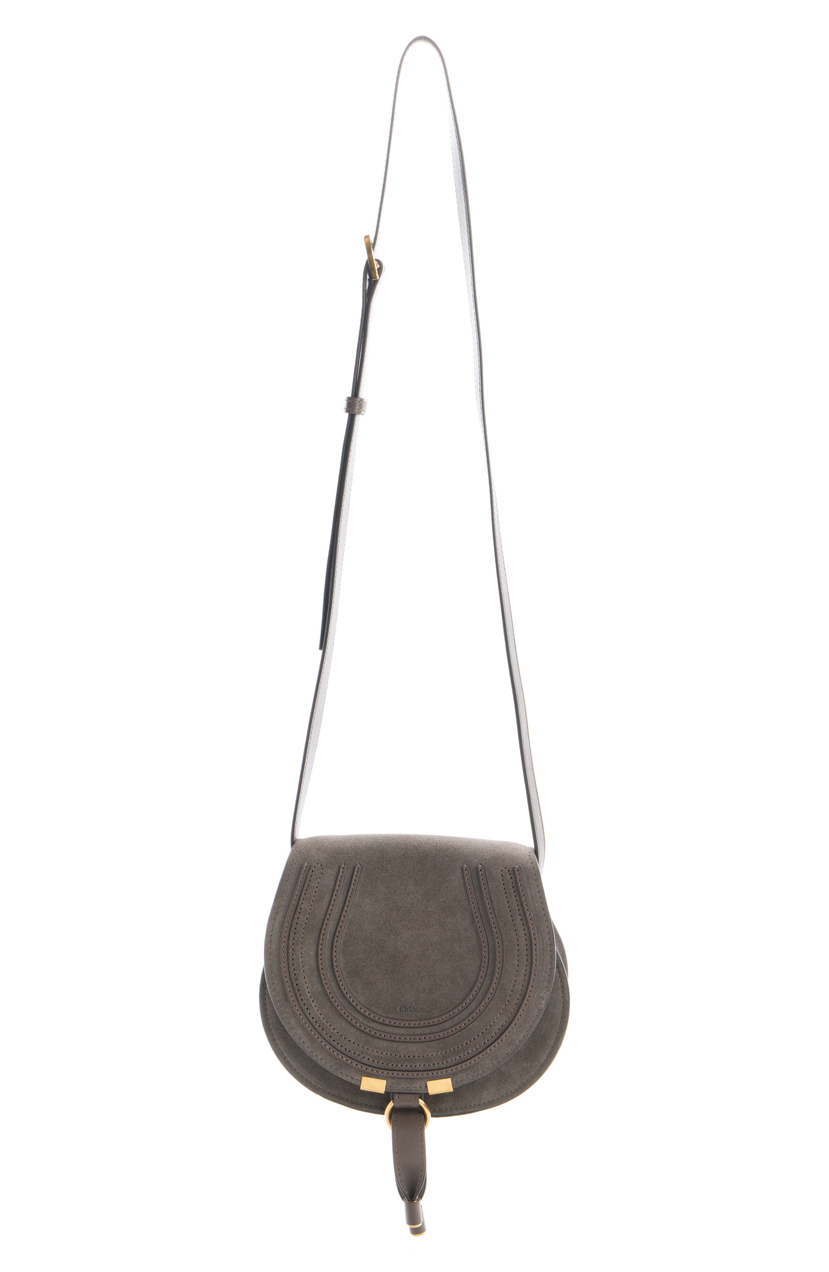 Marcie Suede Crossbody Bag, Alternate, color, NICKEL GREY