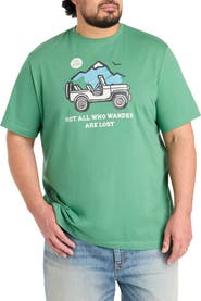 LIFE IS GOOD Big & Tall Not All Who Wander Are Lost Graphic T-Shirt