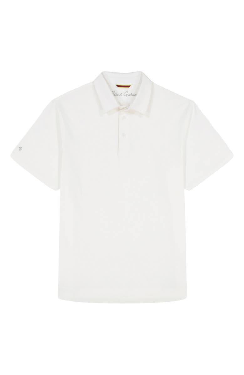 Robert Graham Furlan Stretch Cotton Polo, Alternate, color, White