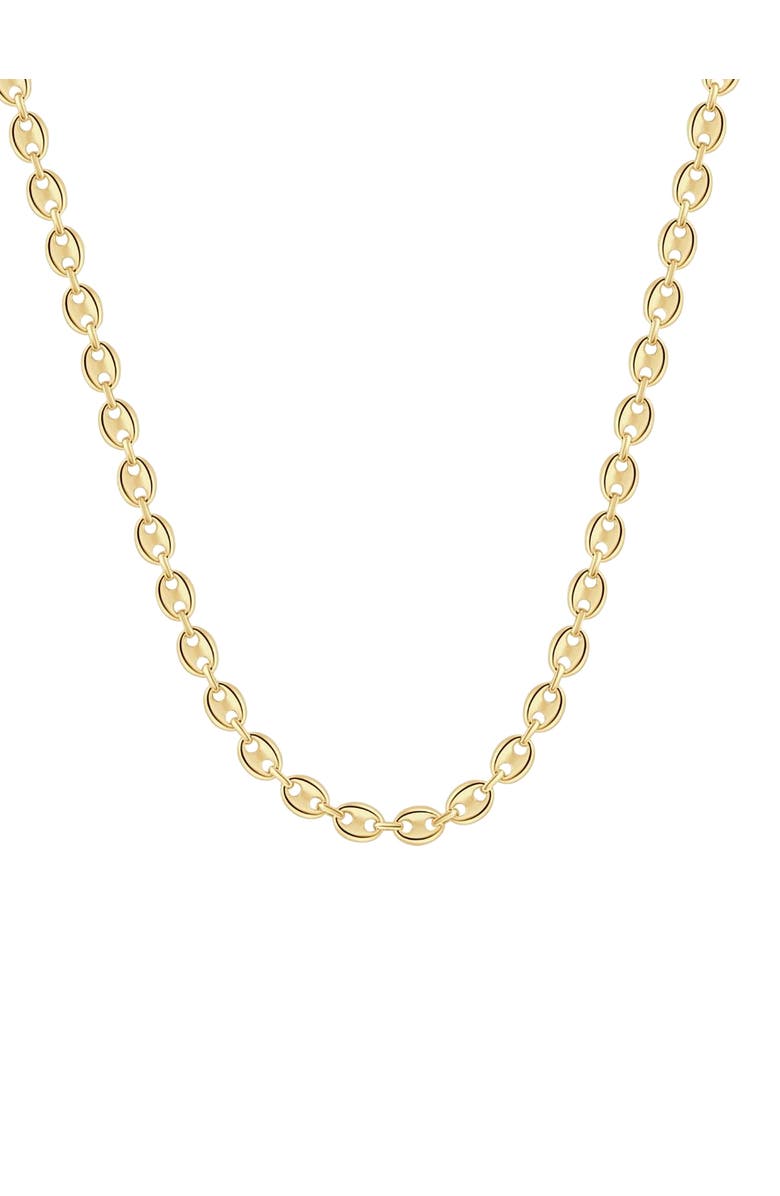 Bliss Diamond 14k Gold Mariner Women's 24" Chain Necklace 22 Grams 7mm Thick, Main, color, 14K Yellow Gold